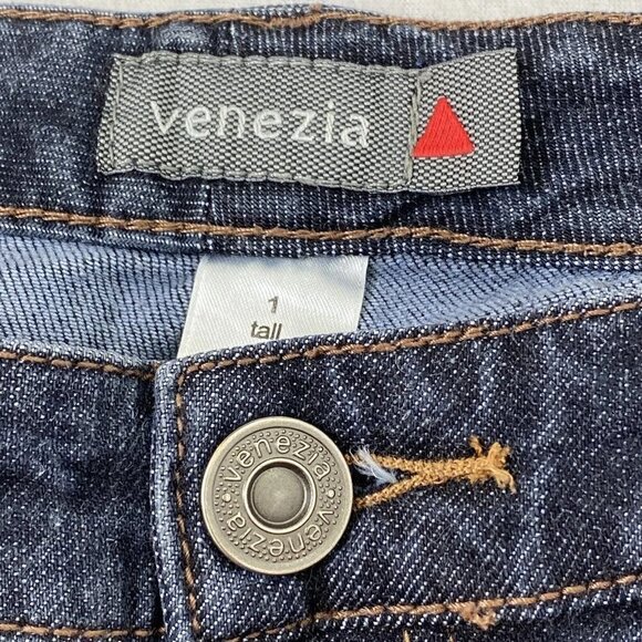 Venezia Plus Boot Cut Stretch Denim Blue Jeans Womens size 1 Tall 34 x 34 - Picture 11 of 12